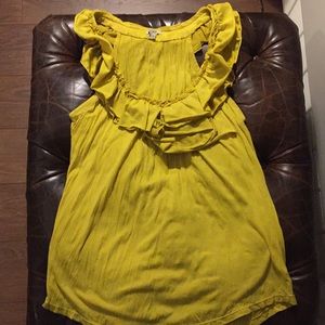 Mustard Yellow Bordeaux Top